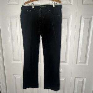 Lauren Jean Co Women's Black Corduroy Bootcut‎ Pants Size 14 EUC